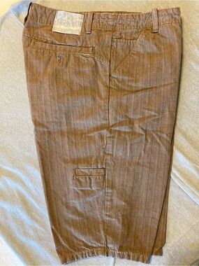Silver Tab Men's Brown Pinstripe Chino Shorts